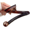 Niche stylesense of design z-shaped gripper 2025classy back of the head elegant hairdofashion pearl shark clip