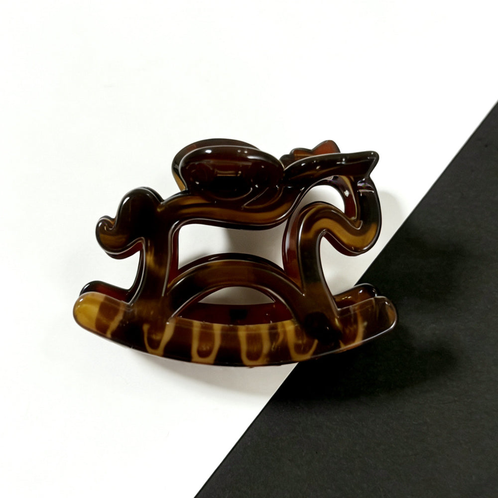 Korean style hollow pony clip for women, back of head updo claw clip, high-end shark clip, unique hair clip, new hair accessories