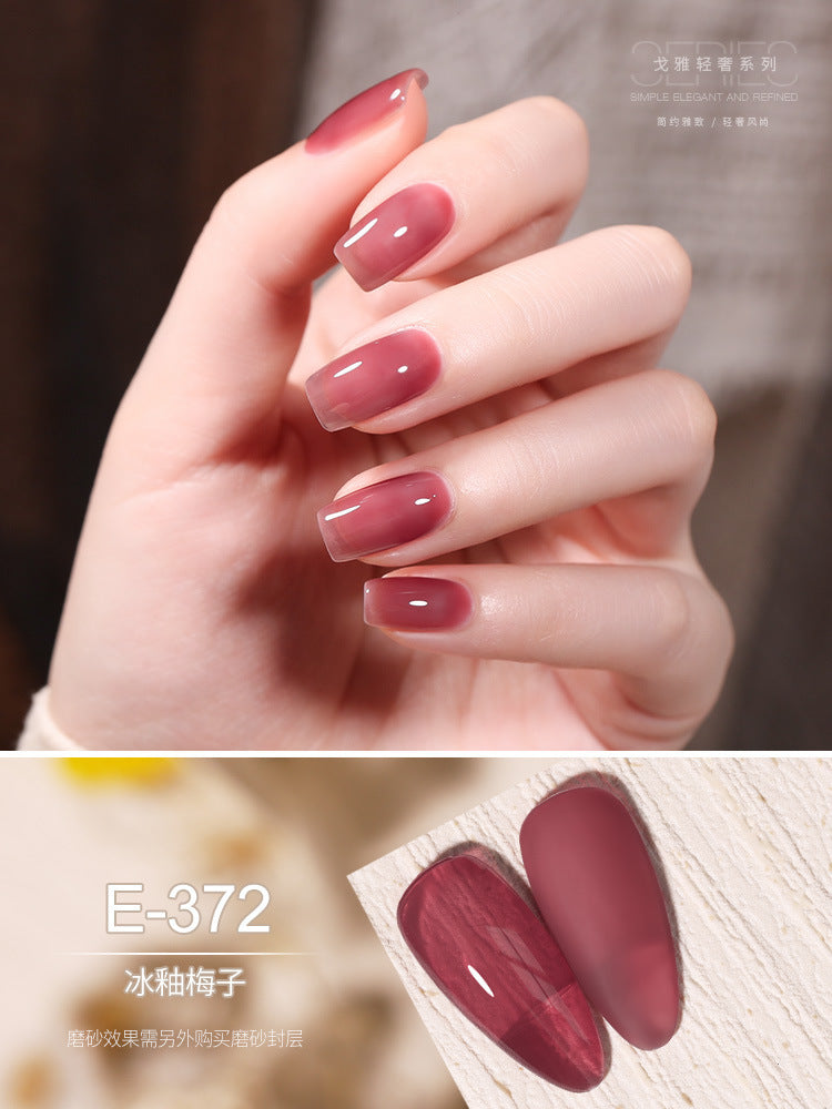 2023 new goya jelly gel polish - luxury icy sheer nail gel, nude & pink nail art gel polish