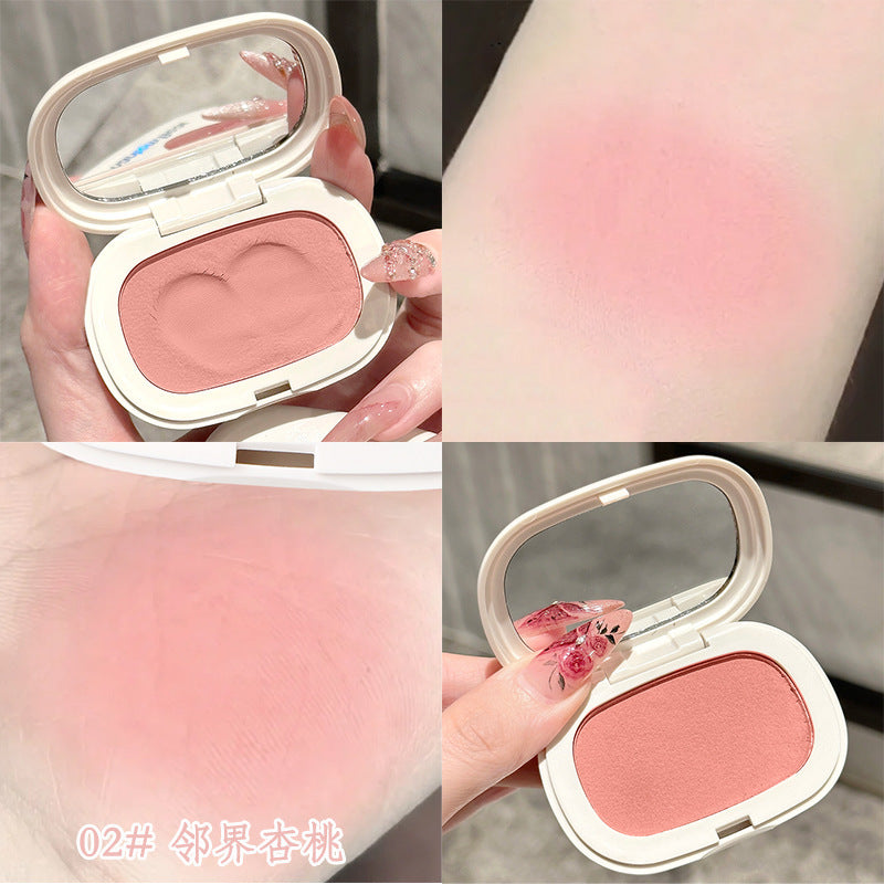 Phantom bear cloud soft blush low saturation shrinking and expanding color cute korean white matte blush cream