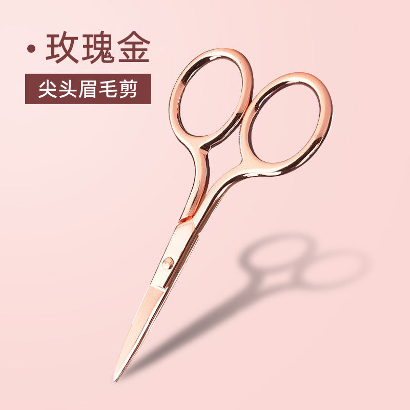 Cosmetic scissors - eyebrow shaping, nose hair trimming, eyelash extension, precision point, sharp, handmade, beauty & eyelash specialized