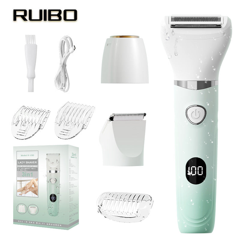 Women's shaver private parts shaver electric hair puller dry and wet private parts hair remover hair trimming shaver