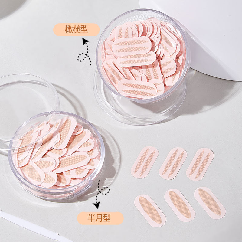 Jonbos lace double eyelid tape - invisible, natural, seamless, specifically for puffy eyes, strong support, matte with shimmer