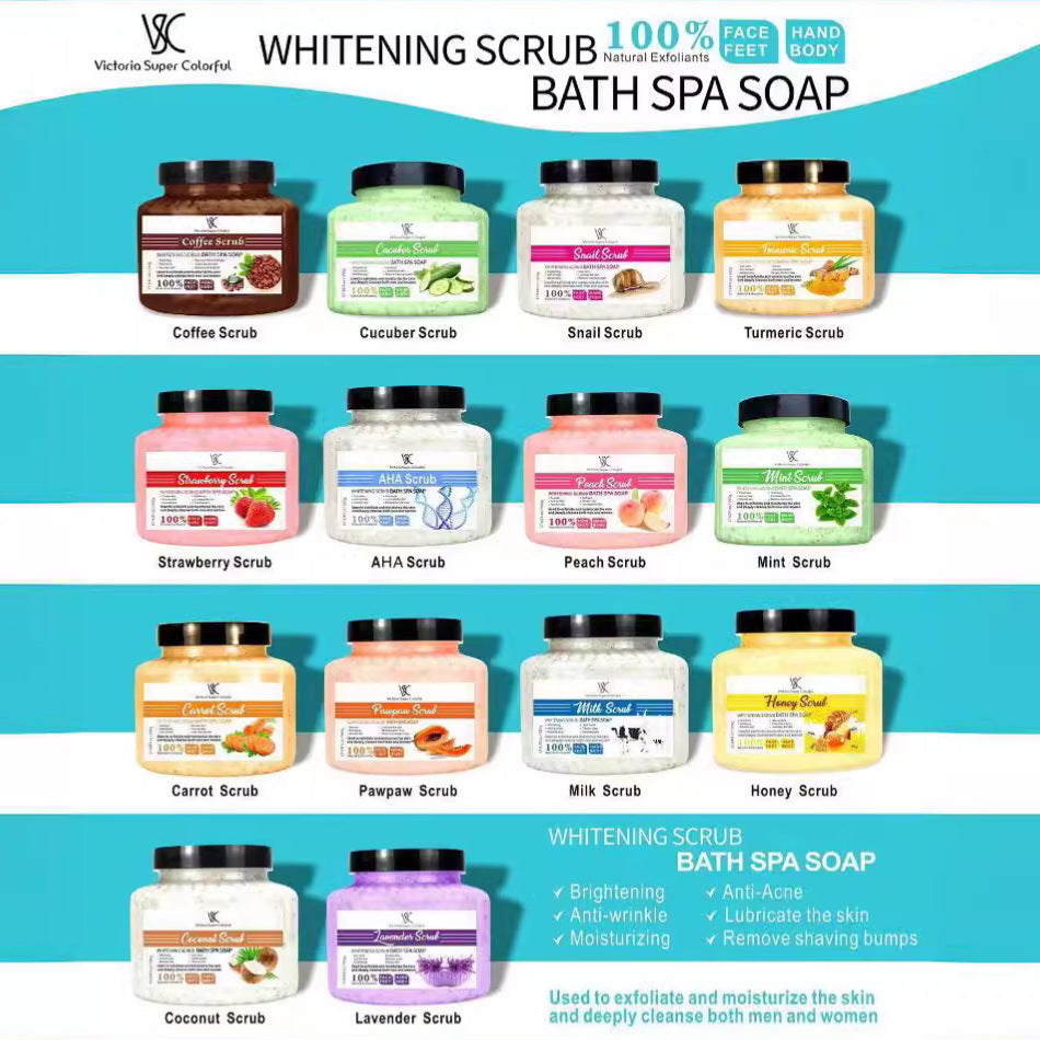 coffee scrub bath salt facial and body exfoliating dead skin moisturizing and emollient turmeric scrub wholesale