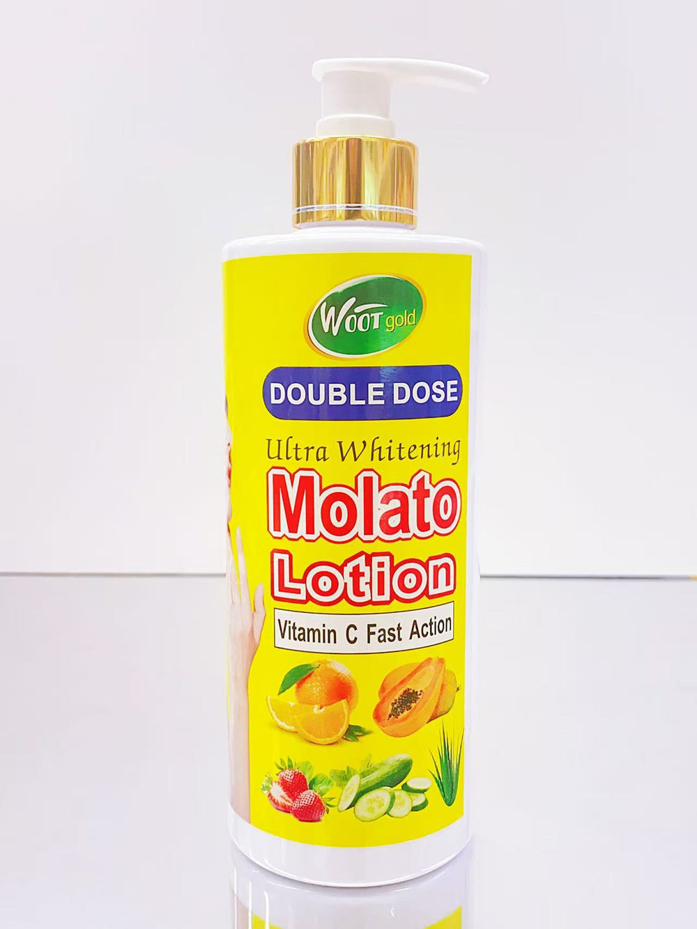molato fruit and vegetable moisturizing lotion - hydrating, brightening, refreshing, non-greasy, nourishing carrot body lotion 500ml