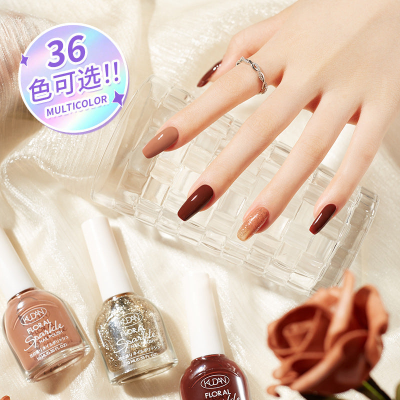 Kudan flower water-based nail polish - no bake, long-lasting, quick-drying, peel-off, 10ml, light scent, direct from nail salon manufacturer