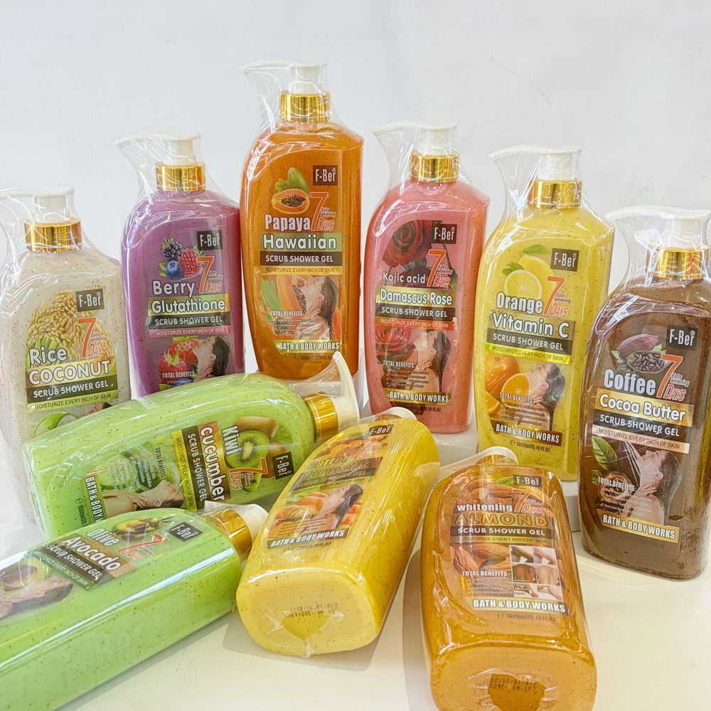 english 7-day renewal exfoliating body wash - gentle exfoliation, cleansing rice & coconut shower gel 1000ml