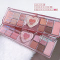 Miss lara 12-color eyeshadow palette - shimmer, matte, and fine glitter shades - perfect for beginners, everyday looks, and earth tones