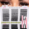 cluster false eyelashes suit european and american style asian thick extended eyelashes bundle combinationcluster lash