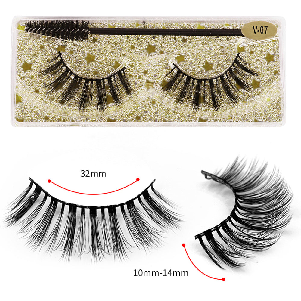 fashion fake eyelashes suit slim cross thick imitation mink eyelashes one-piece fashion style