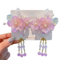 Ancient style hair accessories kidshan dynasty headwear girl ribbon hairpin chinese style costume little girl tassel step shake hairpin