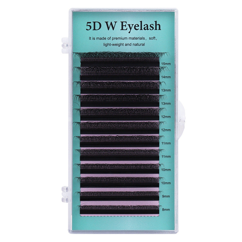 grafted eyelash extensions, w-shaped 5d wefted diy lashes, soft & lightweight, pre-made volume lashes, ultra-soft eyelash extensions