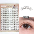 Gege bear korean style daily glue-free false eyelashes - lazy girl's segmented self-adhesive natural simulation eyelashes