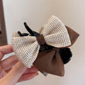 Hair claw clip bun maker - 2024 new bow hair clip - princess style, niche, french, and trendy ins hair claw