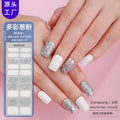 Zhengxiang personalized gel manicure stickers onion powder jumping color nail polish film uv lamp semi-baked semi-cured nail stickers wholesale