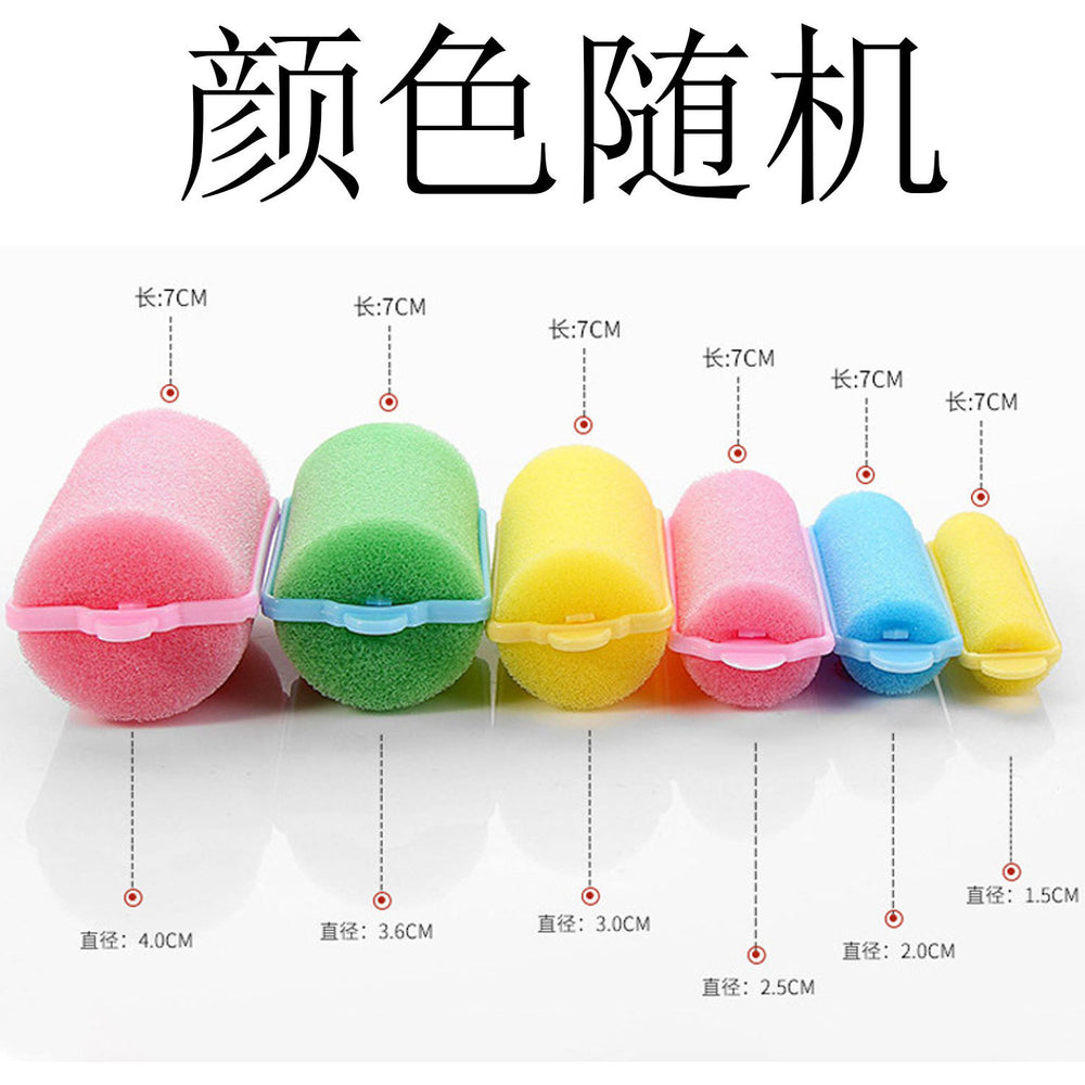 Factory direct foam sponge hair curlers - pear blossom, mushroom style, magic hair curlers - soft, sleep-in, heatless hair rollers