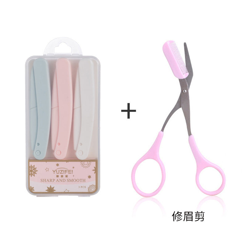 New arrivalsecurity type foldable eyebrow trimmer eyebrow anti-scratch special eyebrow shaving eyebrow trimmer beginner eyebrow trimming tool
