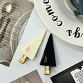 Shen yue's same gold label design triangle makeup clip cute girl retro hair clip easiest for match seamless clip bangs clip
