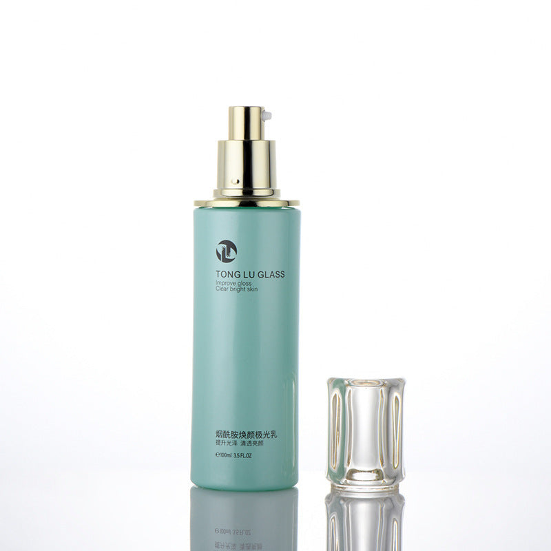 Factory direct cosmetics glass bottle set packaging: 120ml lotion & essential oil sample bottles, 30g cream & balm empty jars