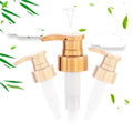 High-end electroplated pump head 33/410 plastic lotion pump gold push shower gel pump head in stock