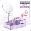 Storage hanging ornaments with lights-purple