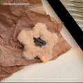 Hand-knitted star scarf - light coffee - 4cm