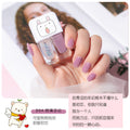 New arrival no-bake gemini water-based peelable transparent nail polish nail polish suitnail polish