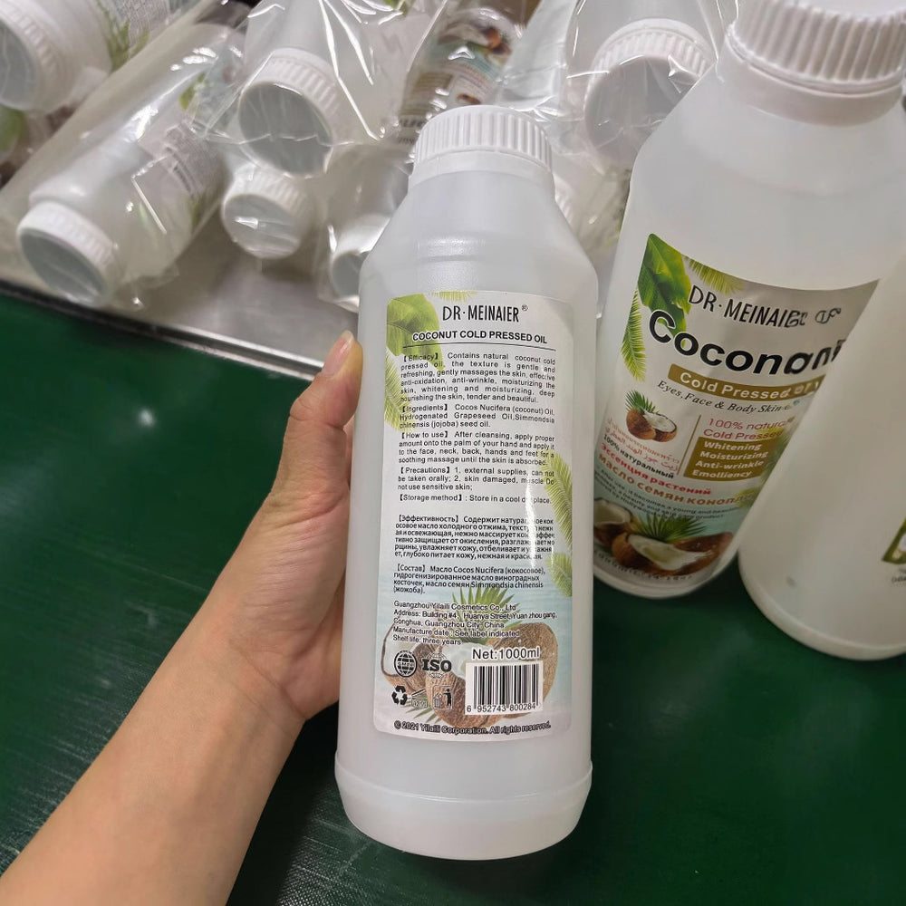 coconut massage oil 1000ml - body massage, moisturizing, skin care, vitamin c massage oil - wholesale for export