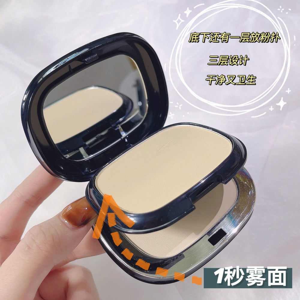 Alobon lightweight flawless double layer powder - concealer, oil control, long-lasting, waterproof, wet & dry foundation for women