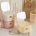 Dopamine jewelry storage makeup mirror plastic home multifunctional dustproof jewelry box desktop mirror