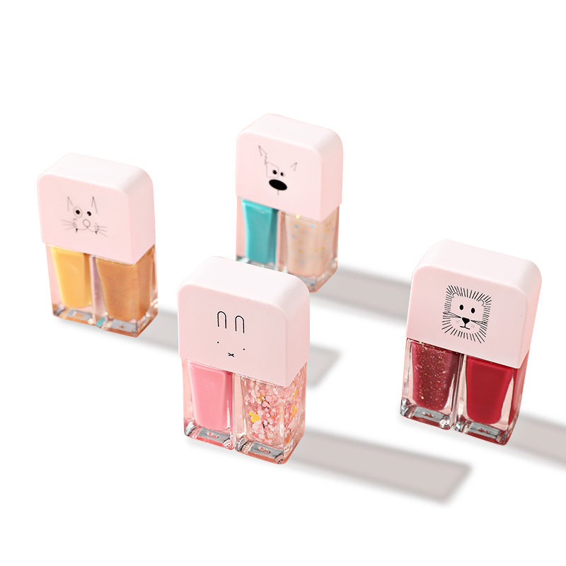 Live douyin popular nail polish set japanese style no-bake nail polish set sequin long-lasting twin nail polish