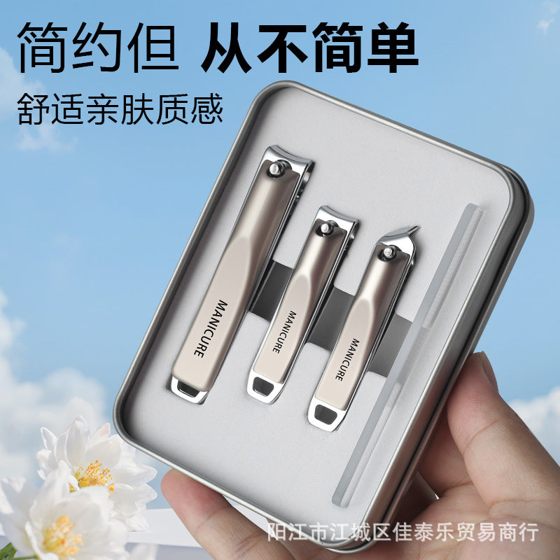 Nail clipper suit complete set of nail clippers manicure clippers for home slanting pedicure nail tools beauty set high-end suit