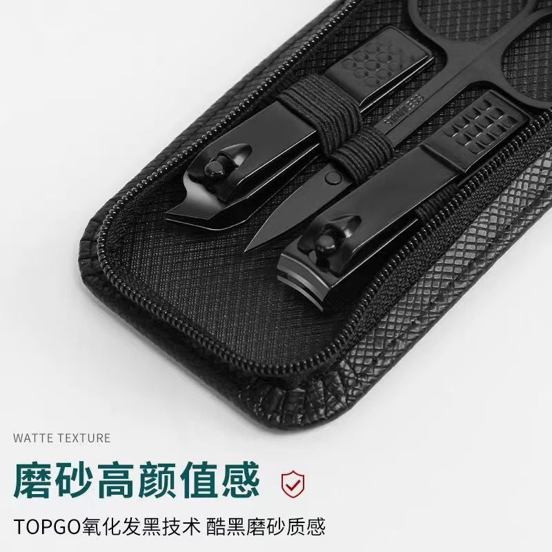 Stainless steel nail clipper set - 6 piece manicure & pedicure tool kit with ear picks - wholesale