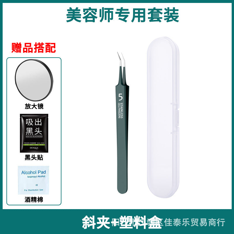 Factory direct stainless steel blackhead remover kit - includes blackhead extractor, pimple popper, and acne treatment tools