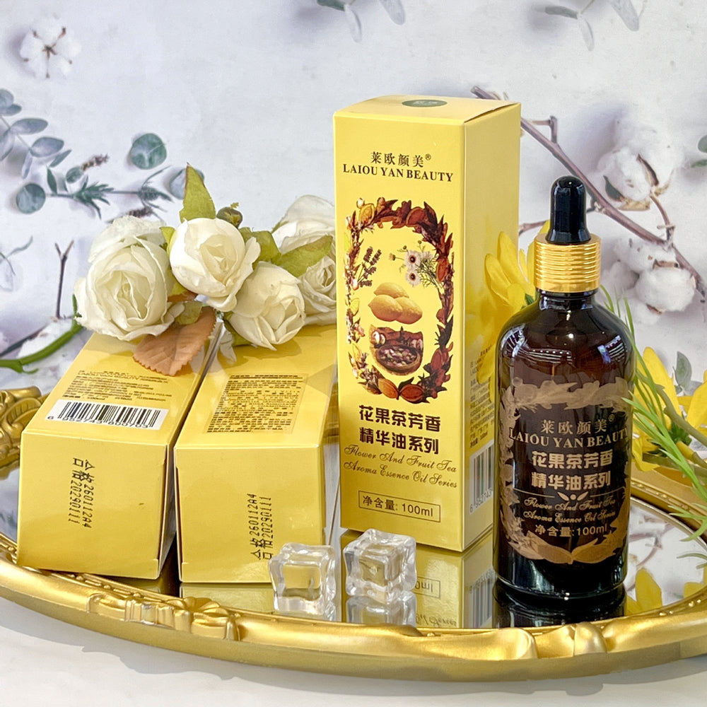 floral fruit tea aromatic essential oil, facial and body dual-use moisturizing and brightening rose nourishing essence oil 100ml