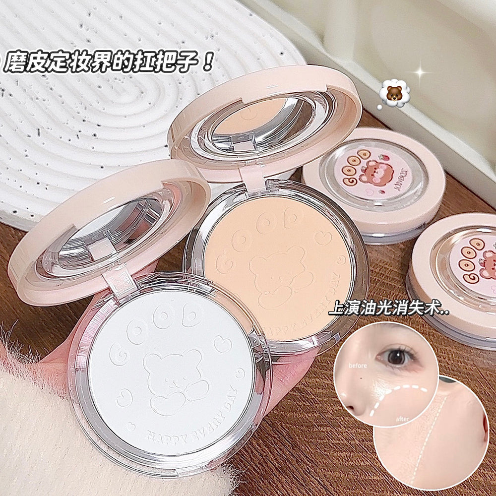 Jonbos cloud-light pressed powder: long-lasting, oil-control, skin-smoothing, concealing, waterproof, transfer-proof foundation - suitable for both dry and wet application