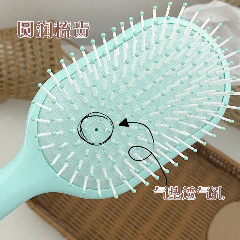 Girls air bag massage comb meridian comb cute portable air cushion comb anti-static for home dry and wet dual-use large board comb