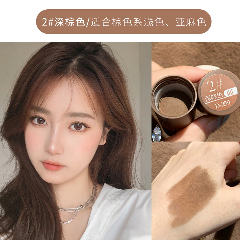 Cosmetic hairline powder - natural hairline concealer, hair filler, seam filler, sideburn filler, gray hair coverage, shadowing & contouring powder