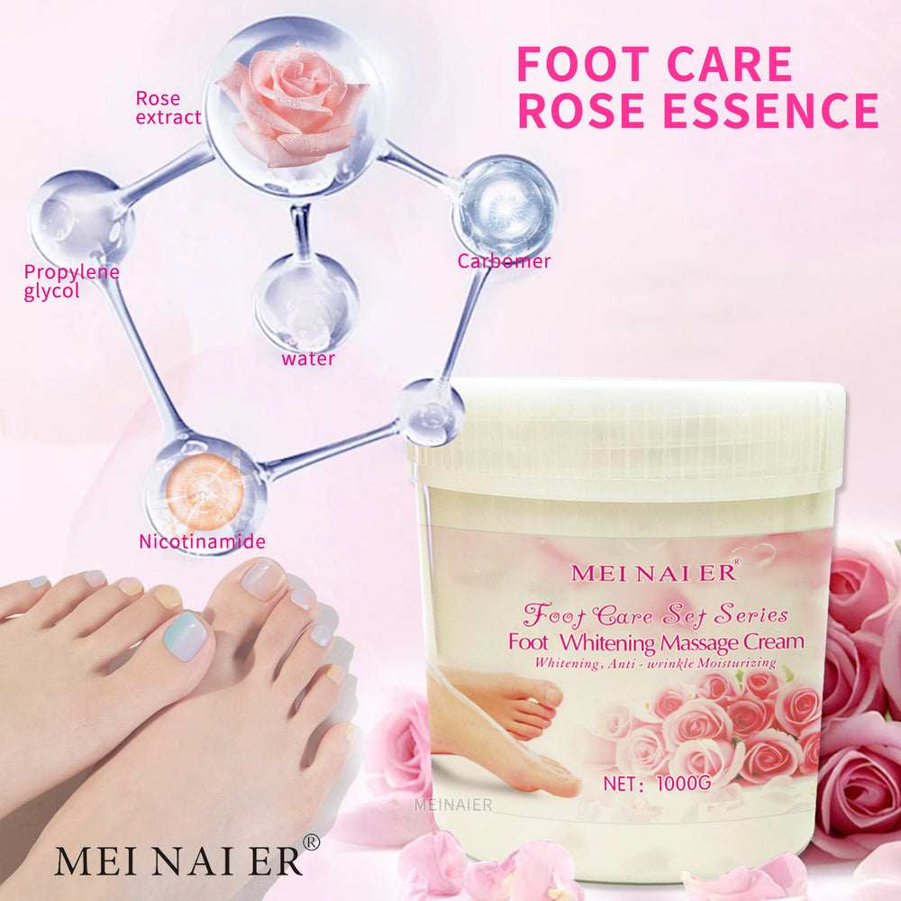 rose foot massage cream - deep cleansing, exfoliating, moisturizing, nourishing massage cream & foot mask - factory wholesale
