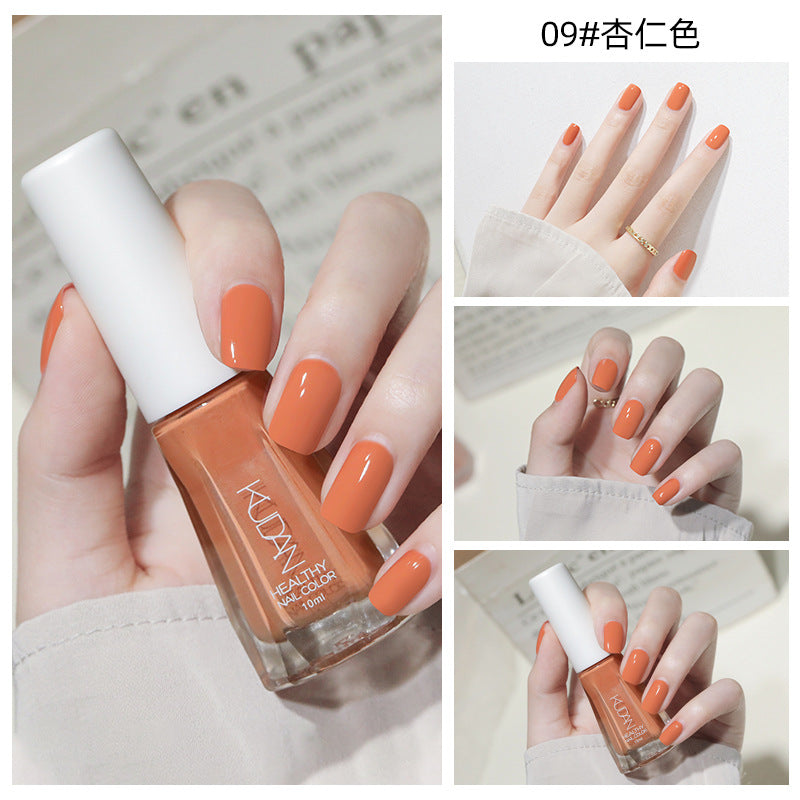 New nail polish: peel-off, no-bake, water-based, odorless, glossy, clear nail polish - spring/summer collection