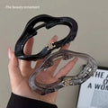 Cloud-shaped claw clip hair accessory, large size, for thick hair, acrylic hair bun clip, shark clip, high-end elegant hair clip, hair accessory