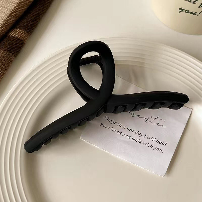 Spring and summer new arrival oversized classy matte gripper french retro shark clip hair clip high-looking clip headwear