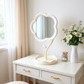 Flower makeup mirror dressing mirror student makeup mirror storage for home desktop desktop plastic home table mirror