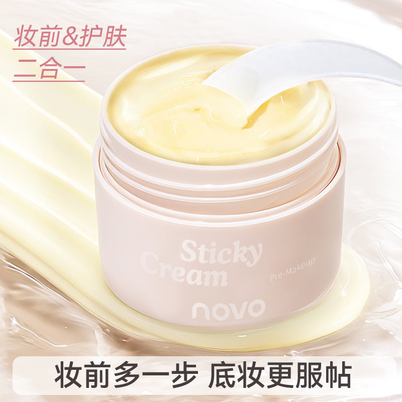 Novo watery touch-up cream for women - hydrating, moisturizing, seamless, non-caking, pore-minimizing, primer & makeup base