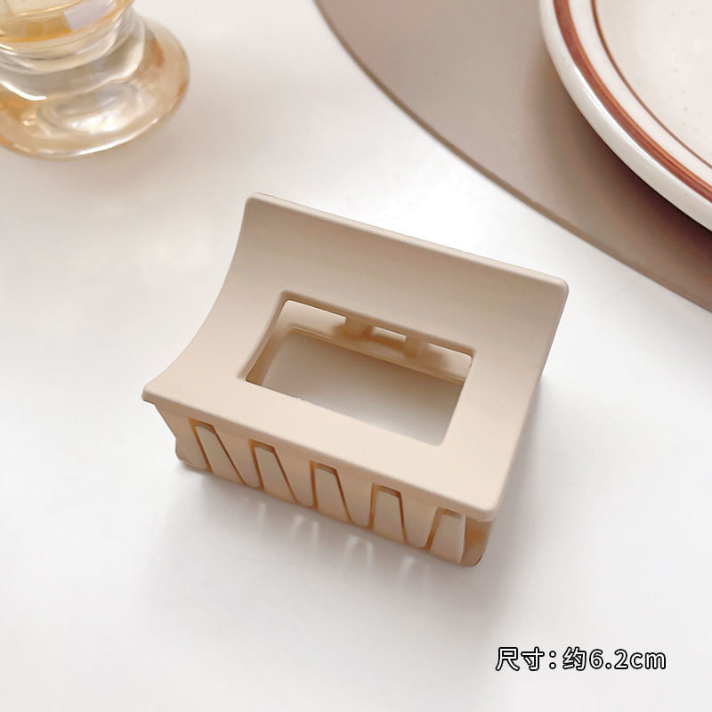 Springnew arrivaleasiest for match cross cut out hair grip milk tea coffee color elegant grip clip hairpin casual hairpin hair accessories