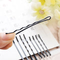 Hairpin steel clip headwear black one-word clip thick side clip bangs clip hair styling fixed broken hair clip