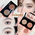 Phantom bear two-color eyeshadow - everyday light makeup, affordable student-friendly rose tea cement eyeshadow palette, high-end, pure & sultry style