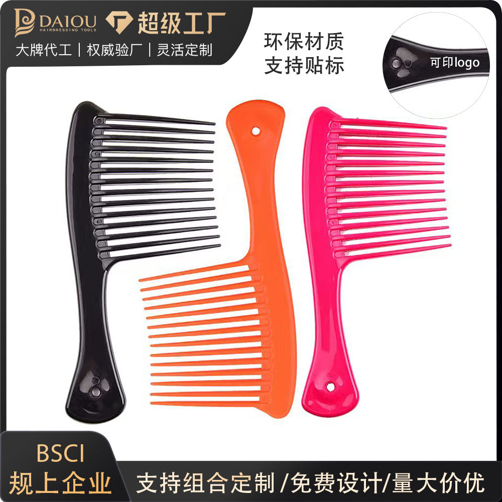 Wholesale axe comb hairdressing comb wide tooth wide tooth smooth hair comb no knot hairdressing tool comb large tooth comb