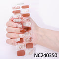 Zhengxiang custom christmas gel nail stickers - waterproof, sparkling, european & american style, uv semi-cured nail decals - cross-border wholesale