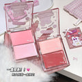 Gege bear water glow blush palette - beginner-friendly, natural nude makeup, enhances complexion, matte rouge